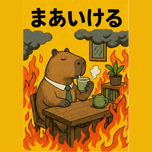 猫のスタンプ：まあいける